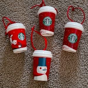 Bundle of Vintage Starbucks Ornaments